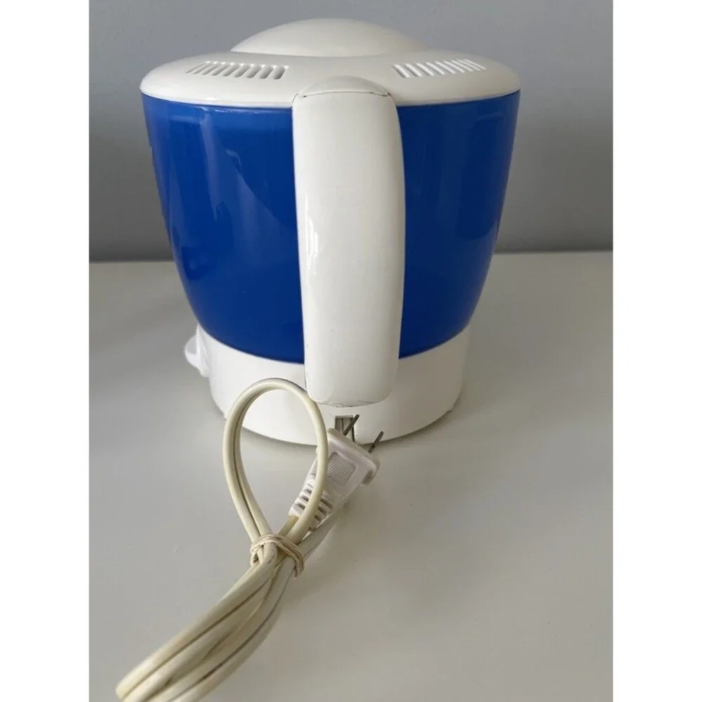Proctor Silex HP04 Hot Pot Electric Kettle Blue White 32oz Tested Working